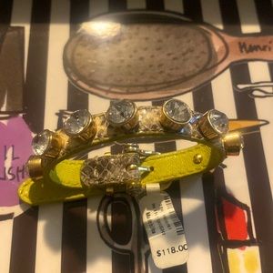 Henri Bendel leather bracelet